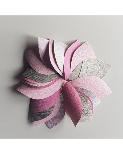 Bladermix roze.