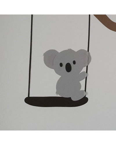 Behang (muur)sticker Zittend koala beertje