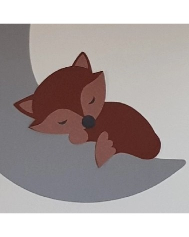 Behangsticker vosje roestbruin