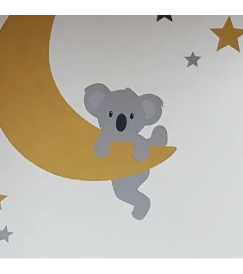 Behang (muur)sticker Hangend koala beertje