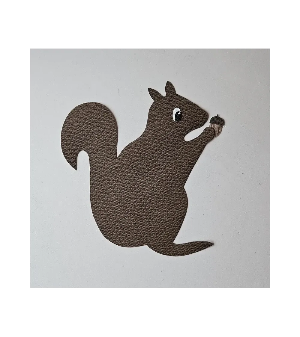 Behangsticker eekhoorn bruin.
