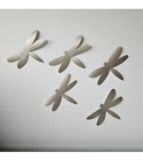 3d libellen goud