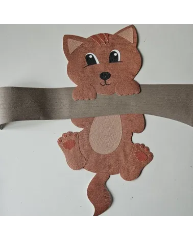 Behangsticker klimmende poes - luxe muursticker