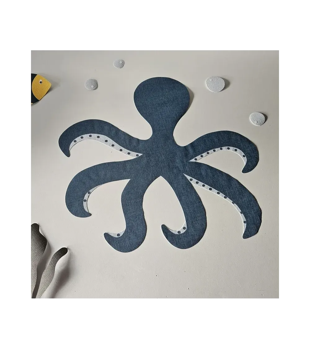 Behang muursticker octopus - onderwater thema kinderkamer