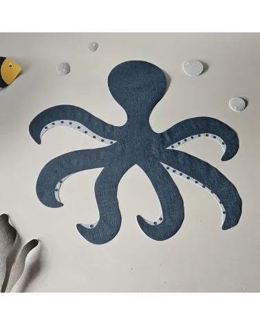 Behang muursticker octopus - onderwater thema kinderkamer
