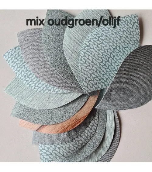 Bladermix oud groen stone green.
