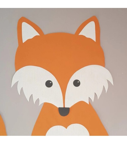 Muursticker vosje kinderkamer.