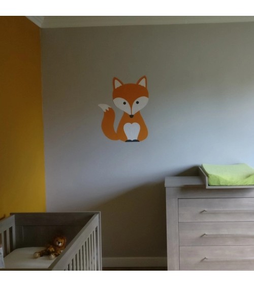 Muursticker vosje kinderkamer.