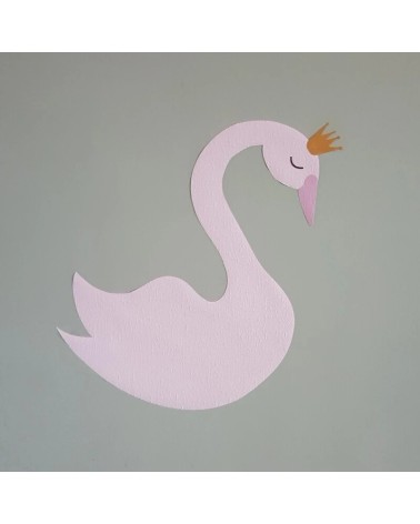 Behangsticker zwaan rechts kijkend.