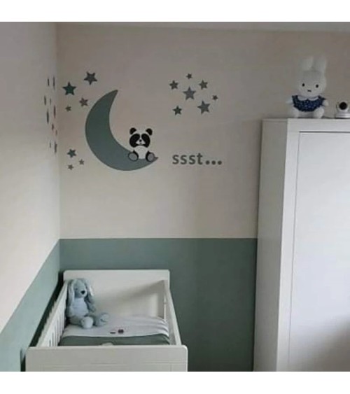 Behang letters muurdecoratie Ssst...