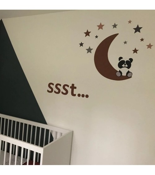 Behang letters muurdecoratie Ssst...