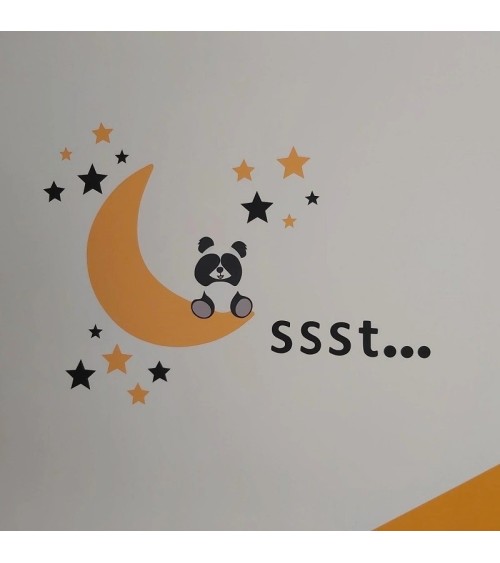 Behang letters muurdecoratie Ssst...