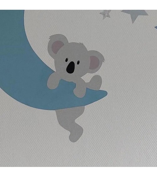 Behangsticker hangend koalabeertje.