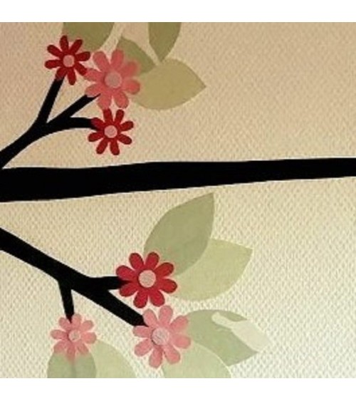 Set bloemen fijn mintgroen.