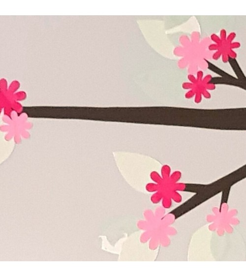 Set bloemen fijn mintgroen.