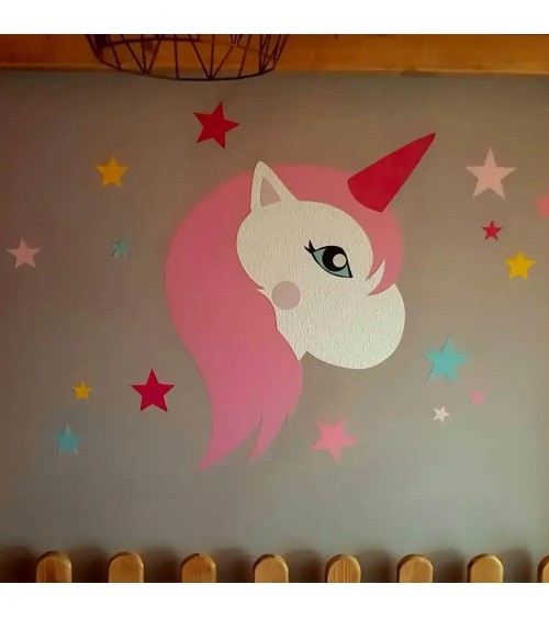 Behangsticker unicorn meisjeskamer.