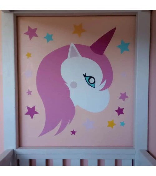 Behangsticker unicorn meisjeskamer.