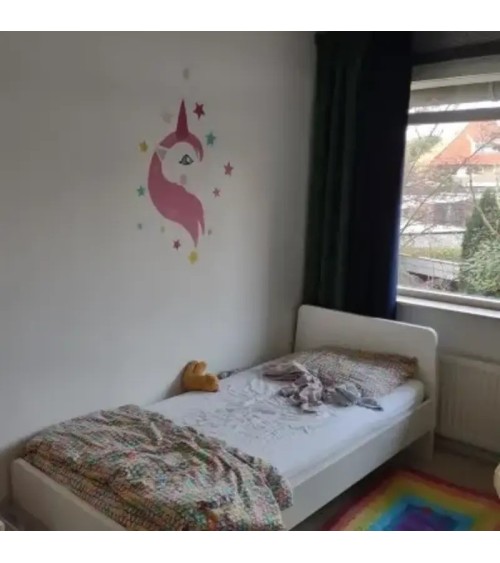 Behangsticker unicorn meisjeskamer.