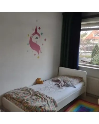 Behangsticker meisjeskamer eenhoorn