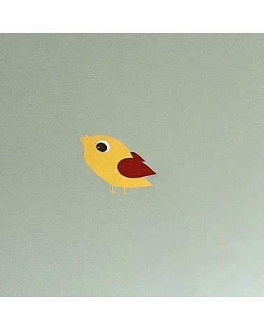 Vliegend vogeltje okergeel.