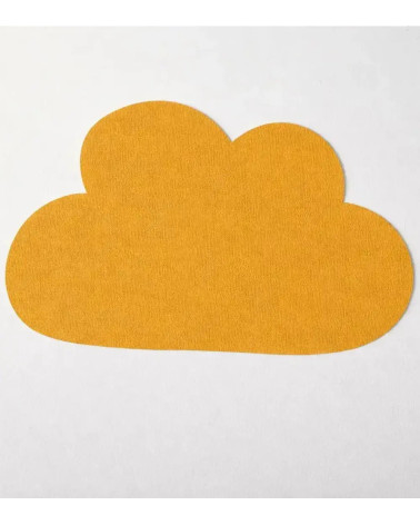 Behangsticker okergele wolk kinderkamer.