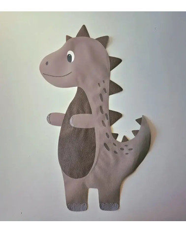 Stoere schattige dino behangsticker babykamer.