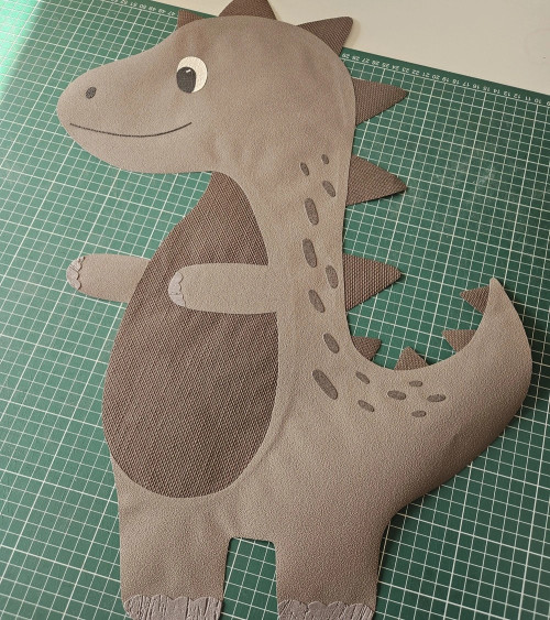 Stoere schattige dino behangsticker babykamer.