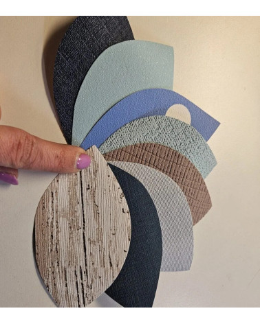 Lichtblauwe bladermix