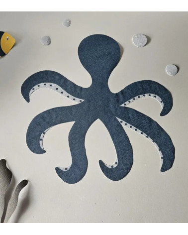 Behangsticker octopus oceaan thema babykamer Behangsticker
