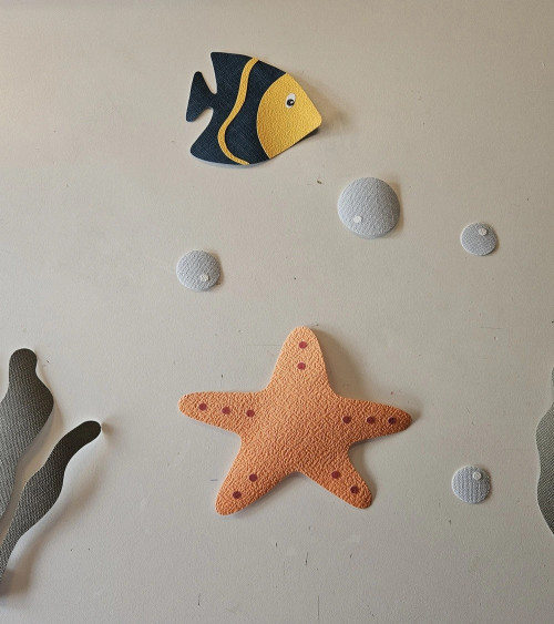 Zeester behangsticker babykamer