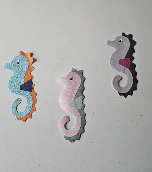 Behang muursticker zeepaardje - Muurdecoratie baby- en kinderkamer