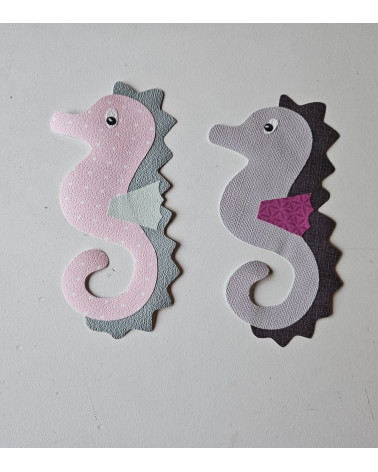 Zeepaardjes behang muurstickers.