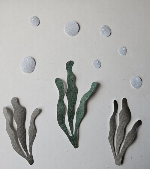 Voorbeeldfoto oceaan behangstickers voor de babykamer en kinderkamer met het onderwaterwereld thema.