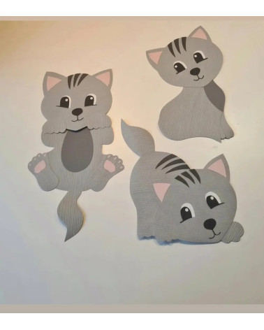 Behangsticker kinderkamer poezen.