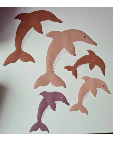 Dolfijnen behangstickers.