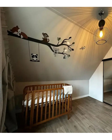 Behangsticker tak met dieren babykamer hotel chique.