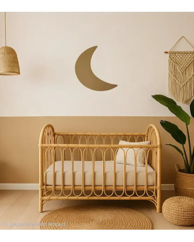 Behangsticker luxe boho babykamer gouden maan.
