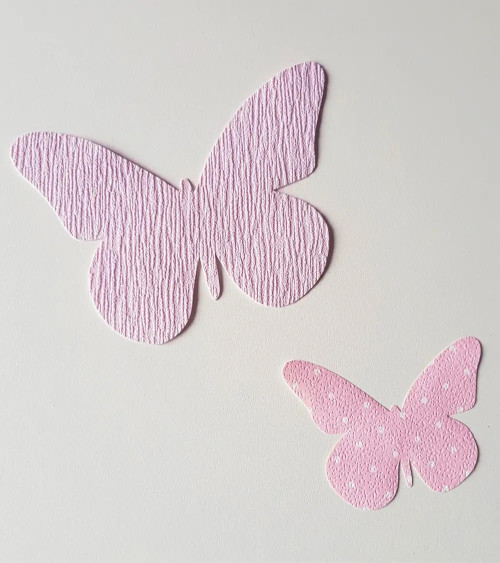 3d vlinders set behangstickers kinderkamer roze.