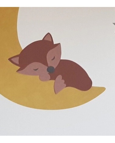 Behangsticker vosje roest.