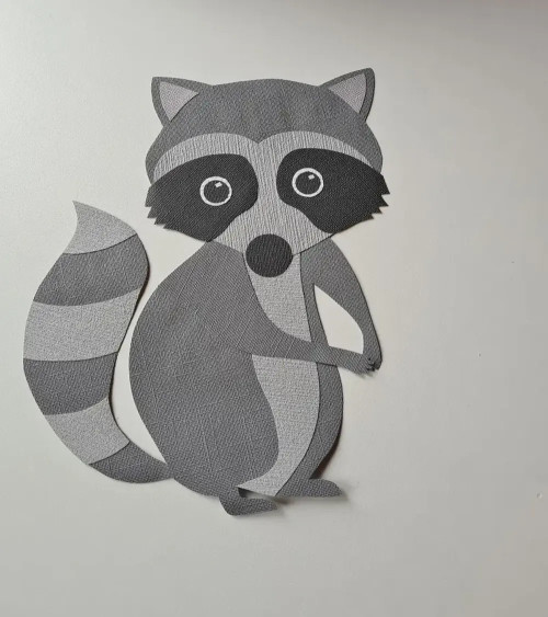 Wasbeer behangsticker kinderkamer