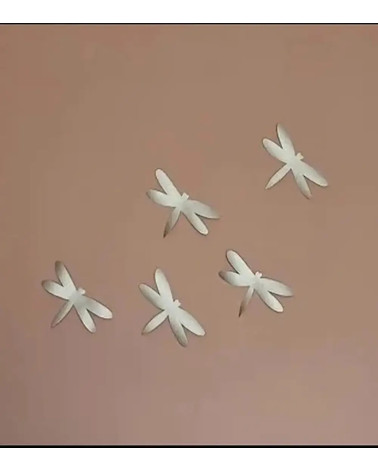 Gouden libellen behang muurstickers