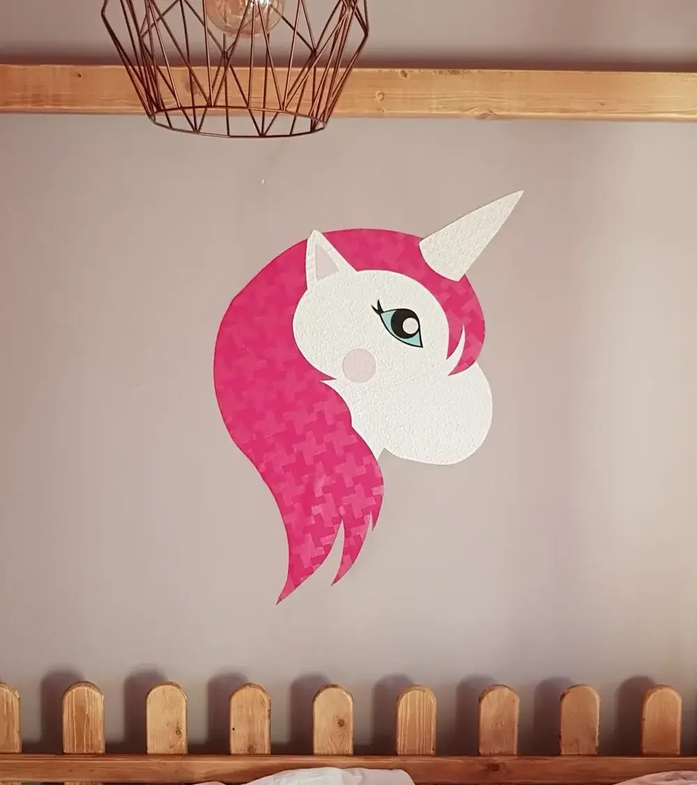 Behangsticker unicorn meisjeskamer.