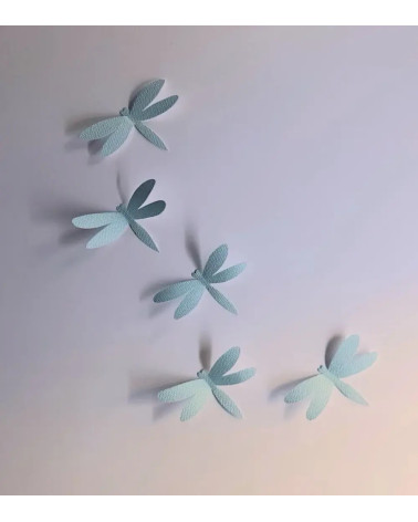 Set 3d libellen groen.