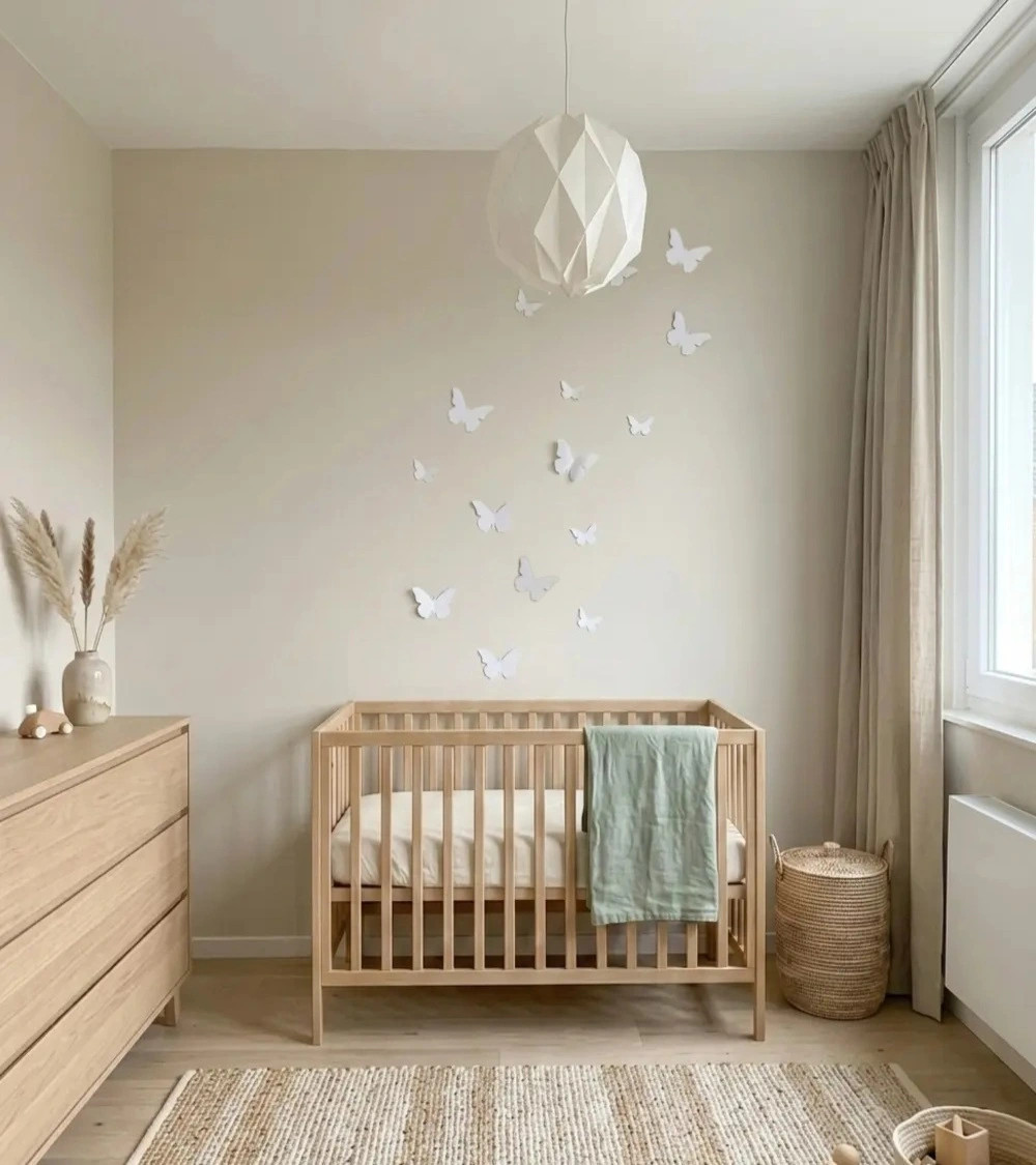 Set 3d vlinders in wit tinten