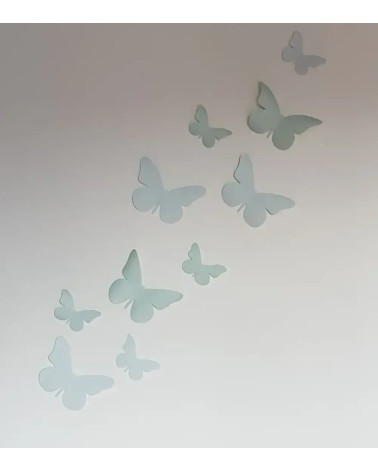 Mintgroene vlinders muurdecoratie babykamer en kinderkamer