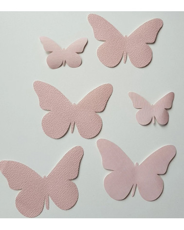 Oud roze 3d vlinders muurstickers kinderkamer