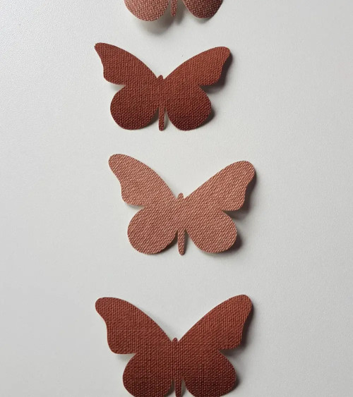 set 3d vlinders muurdecoratie kinderkamer roest.