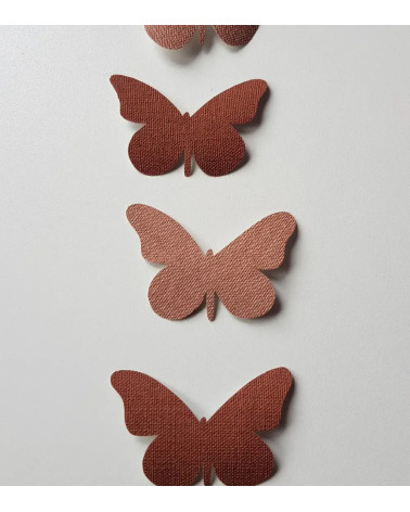 set 3d vlinders muurdecoratie kinderkamer roest.