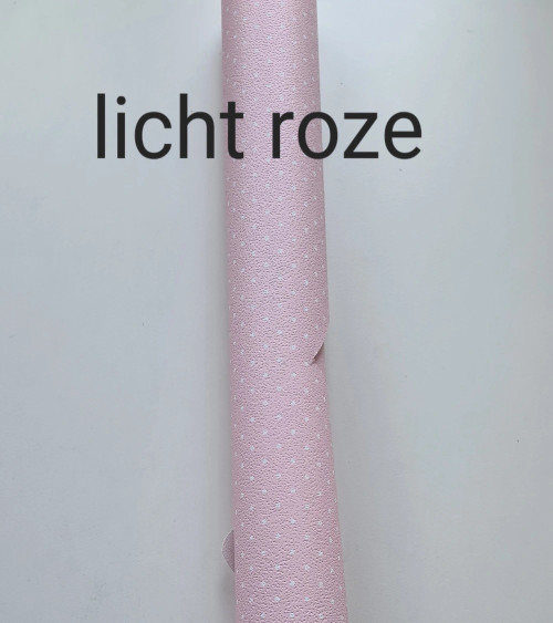 Lichtroze behang