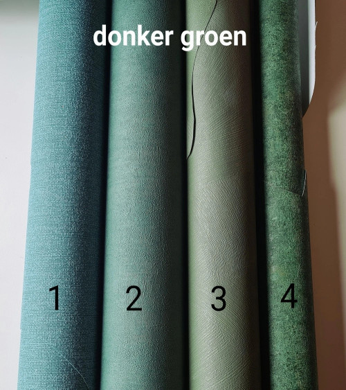 Donkergroene behang kleuren